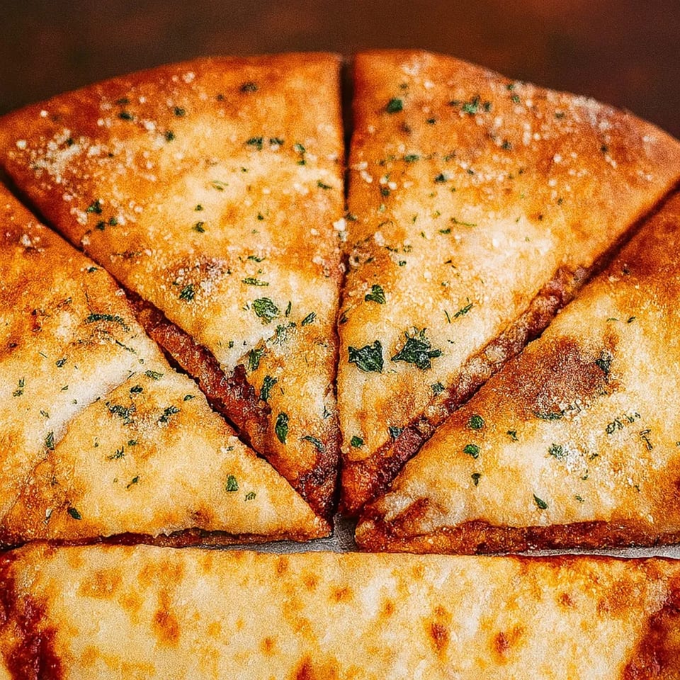 Close-up of Cibo's golden-brown pizza slices, sprinkled with herbs and parmesan cheese.