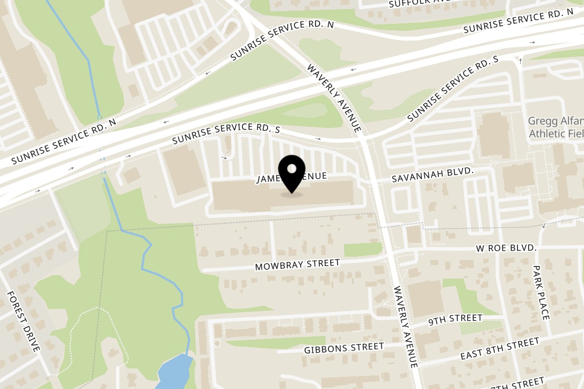 Map showing the location of Cibo on 406 Sunrise Hwy South Service Rd in Patchogue